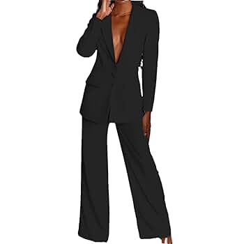 Amazon.com: Women Blazers Set Urban Long Pants Blazer Suit